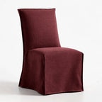 Dusty Rose WB PBV2042 - 28 | Long-Skirt Dining Chair Slipcover