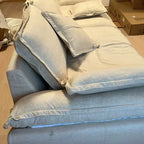 Custom Sofa Slipcover — Elara Flax