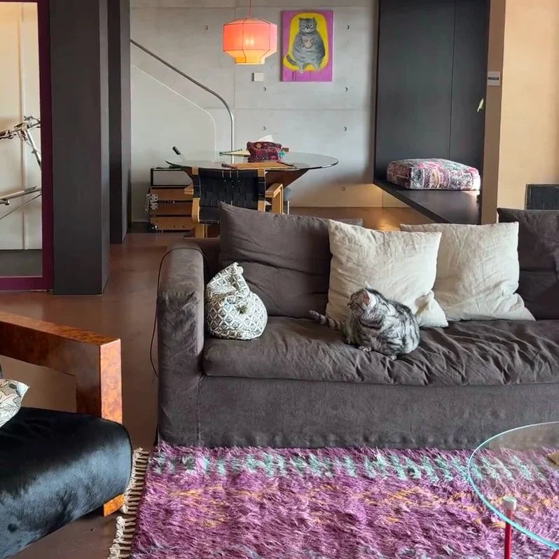 Custom Sofa Slipcover — Elara Flax