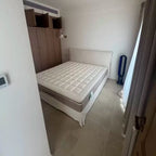 Custom Bed Frame Cover — Elara Flax