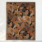 Embroidered flowers and birds · Custom Woven Blanket