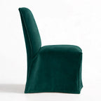 Emerald Green WB PBV2042 - 38 | Long-Skirt Dining Chair Slipcover