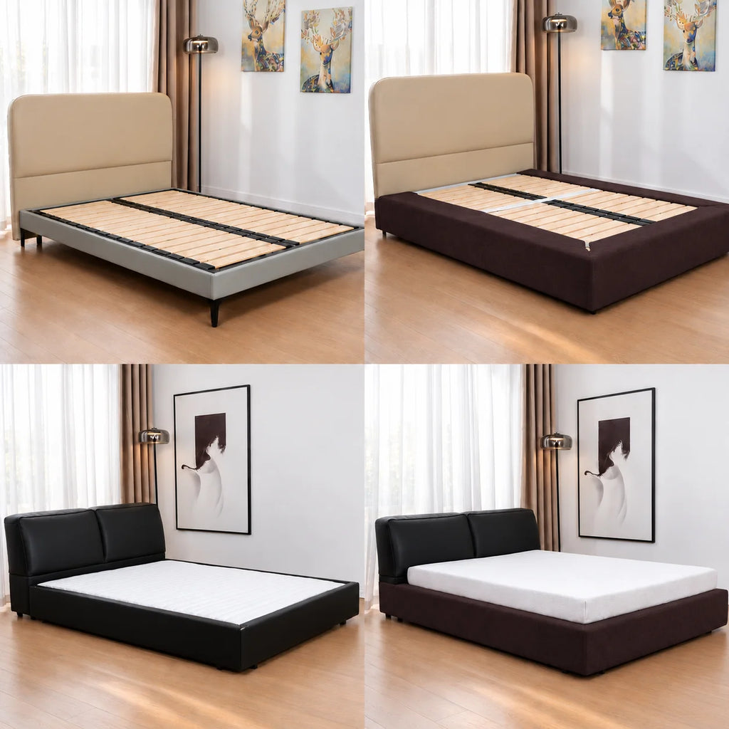 Espresso Brown · Stretch-Fit Bed Frame Cover