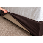 Espresso Brown · Stretch-Fit Bed Frame Cover