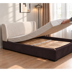 Espresso Brown · Stretch-Fit Bed Frame Cover