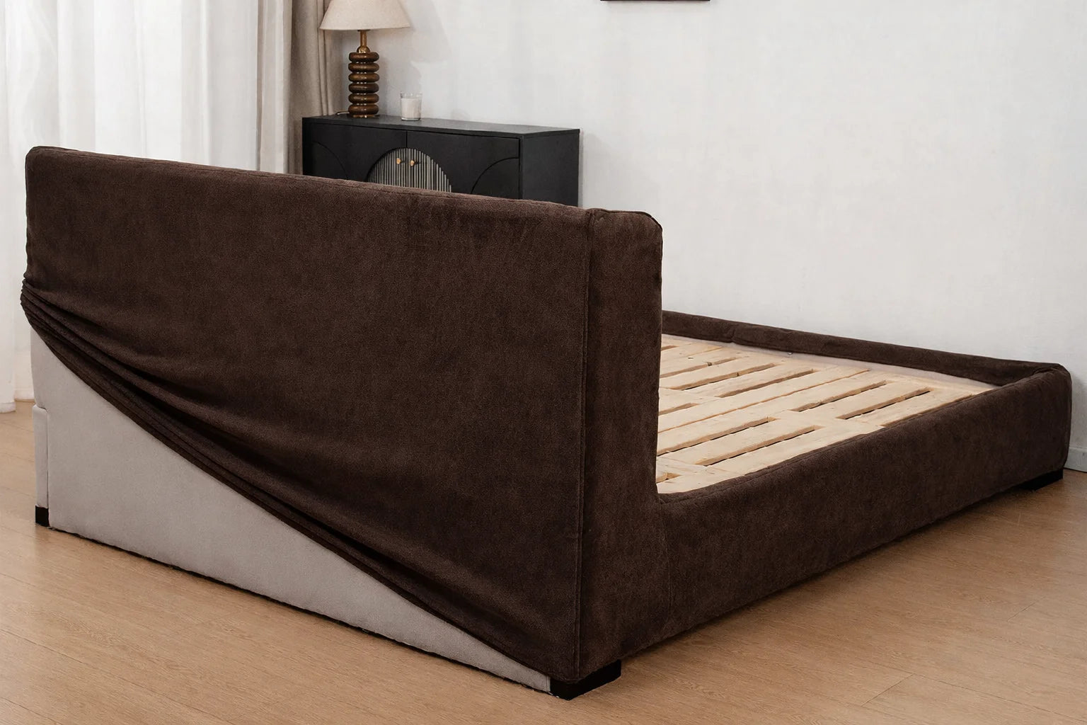 Espresso Noir Luna - 17 | Bed Frame Cover