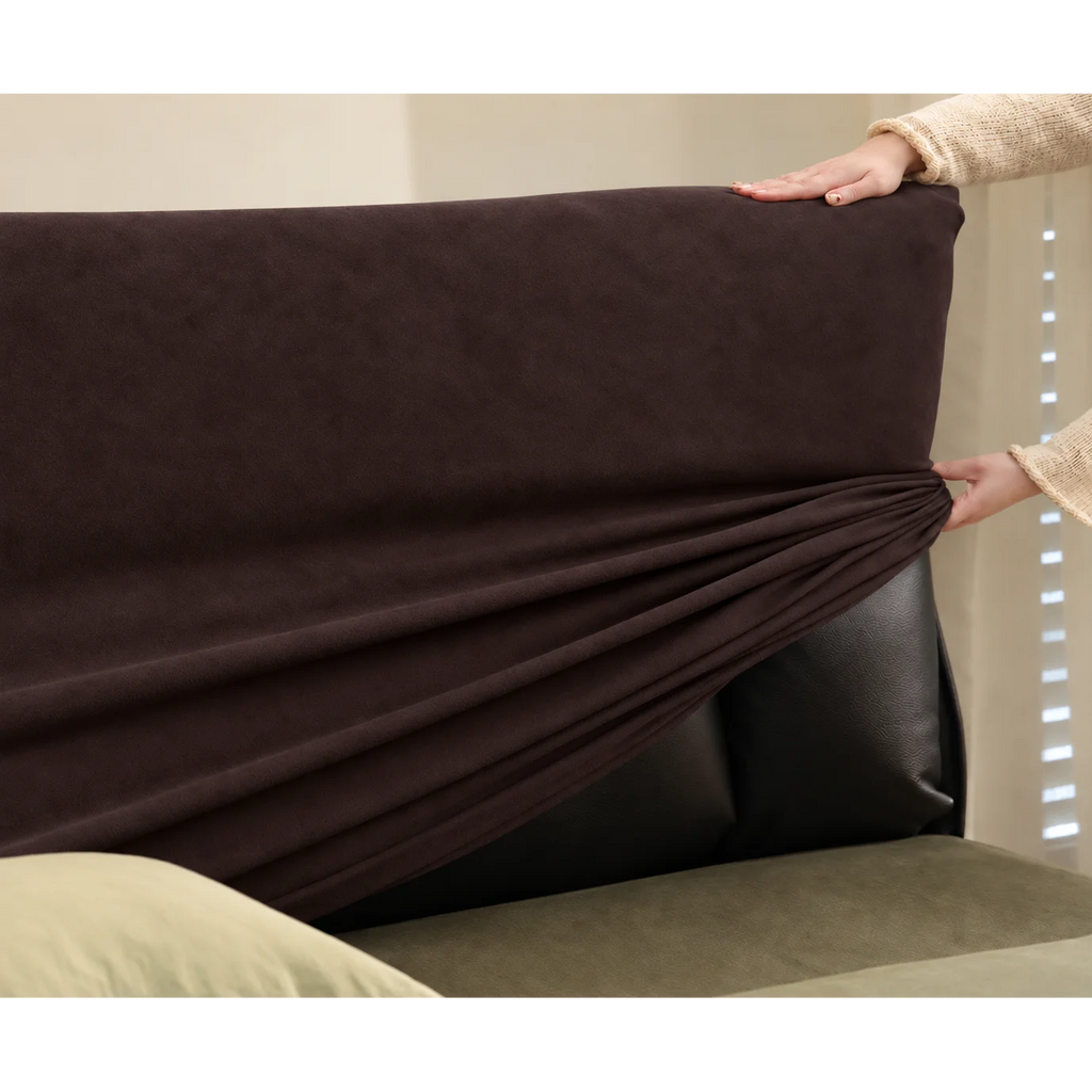 Espresso Brown · Stretch-Fit Bed Headboard Cover