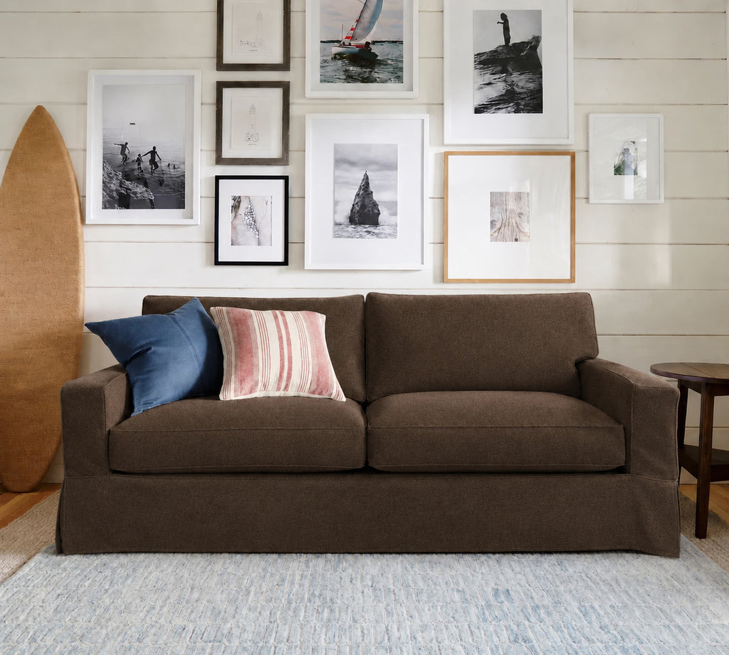 Espresso Noir Luna-17 custom sofa slipcover
