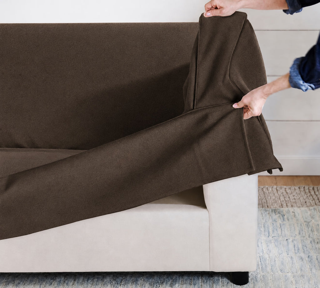 Espresso Noir Luna-17 custom sofa slipcover