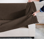 Espresso Noir Luna-17 custom sofa slipcover