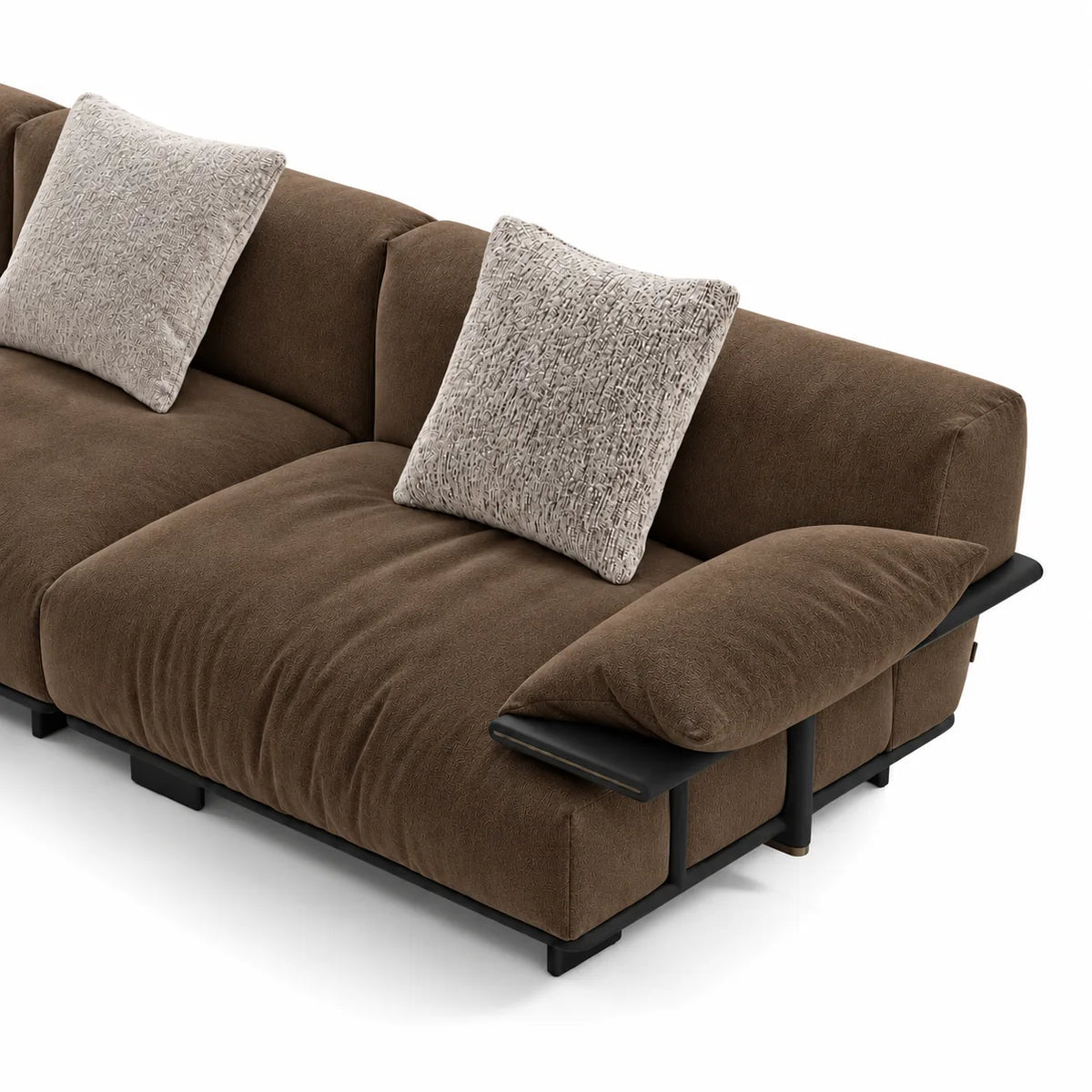 Custom Sofa Slipcover — Luna · Espresso Noir