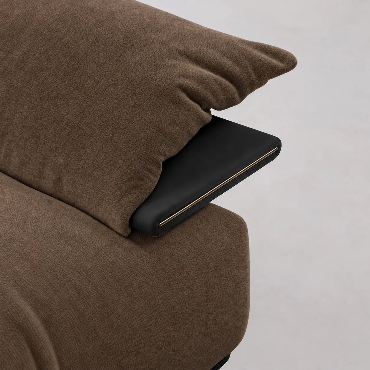 Custom Sofa Slipcover — Luna · Espresso Noir