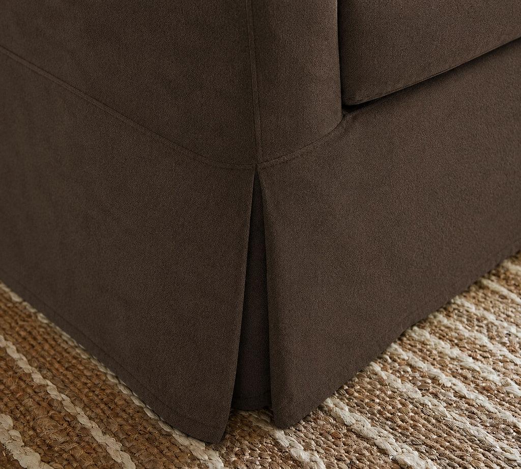 Espresso Noir Luna-17 custom sofa slipcover