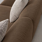 Custom Sofa Slipcover — Luna · Espresso Noir