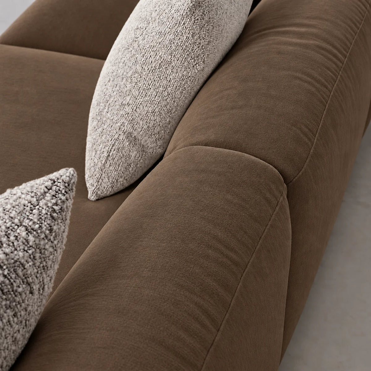 Custom Sofa Slipcover — Luna · Espresso Noir