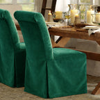 Forest Green WB PBV2042 - 36 | Long-Skirt Dining Chair Slipcover