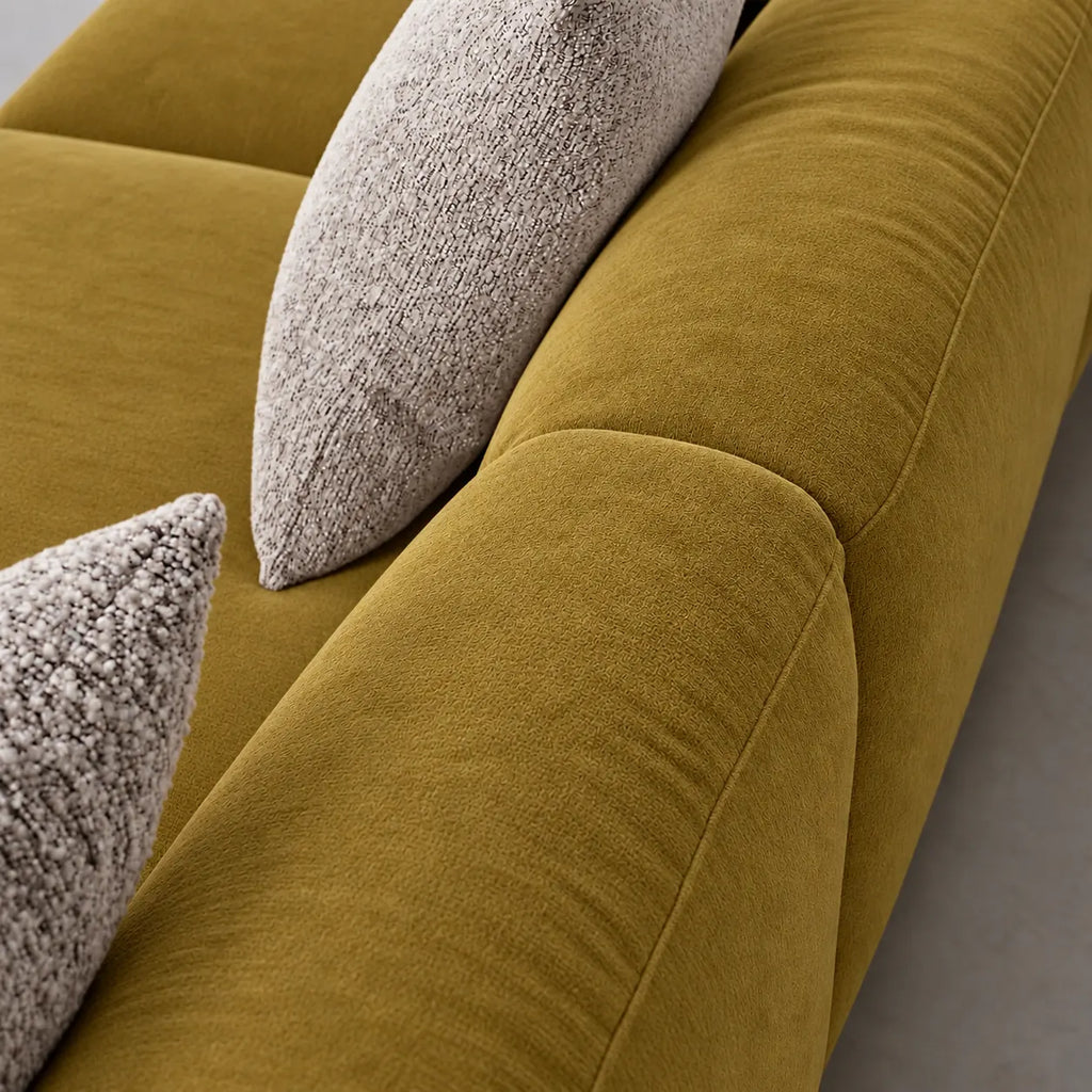 Custom Sofa Slipcover — Luna · Forest Moss