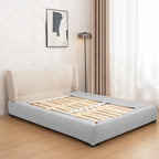 Stretch-Fit Inset Bed Frame Cover · Elastic Bands + Back Elastic