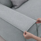 Glacier Gray WB PBV2042 - 19 | Sofa Slipcover
