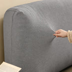 Glacier Gray · Stretch-Fit Bed Headboard Cover