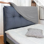 Glacier Gray · Stretch-Fit Bed Headboard Cover