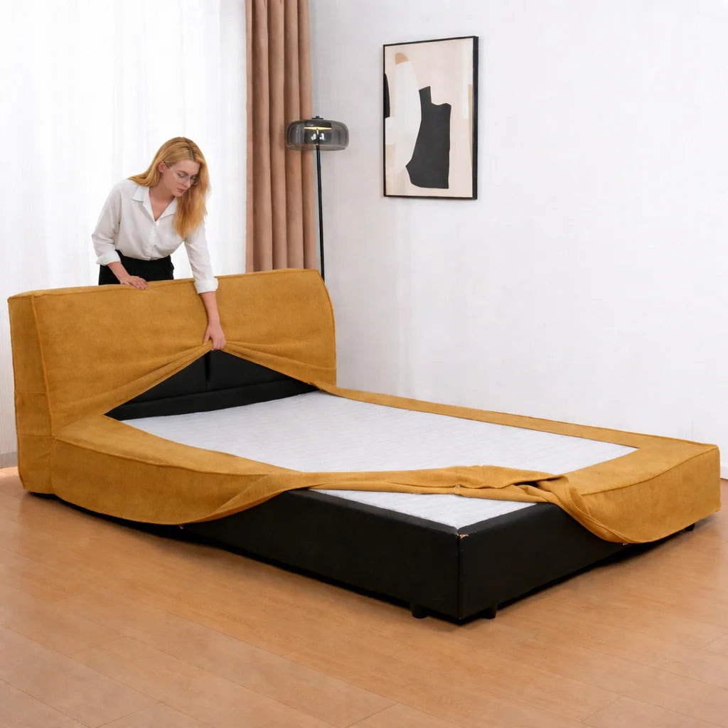 Golden Ginkgo EB 813 - 17 | Bed Frame Cover