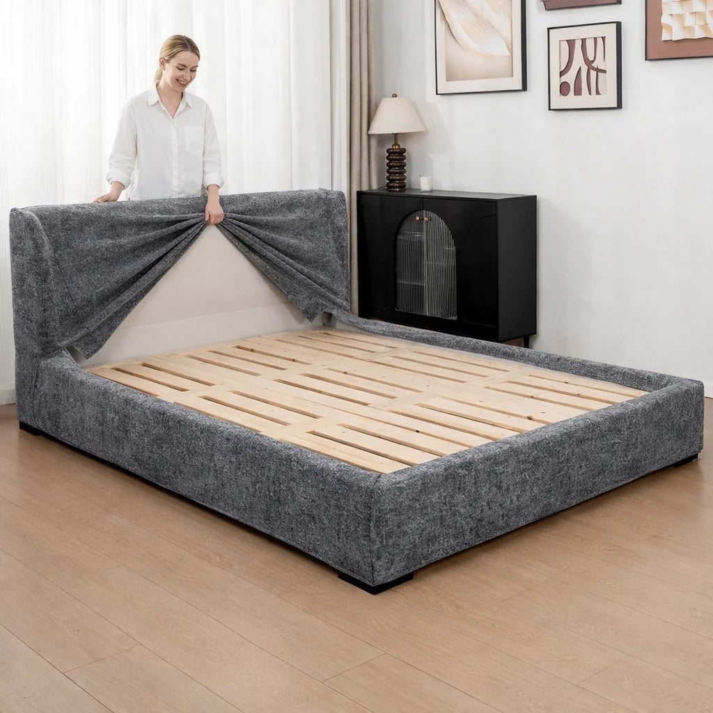 Graphite Shadow WX818 - 15 | Bed Frame Cover