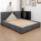 Graphite Shadow WX818 - 15 | Bed Frame Cover