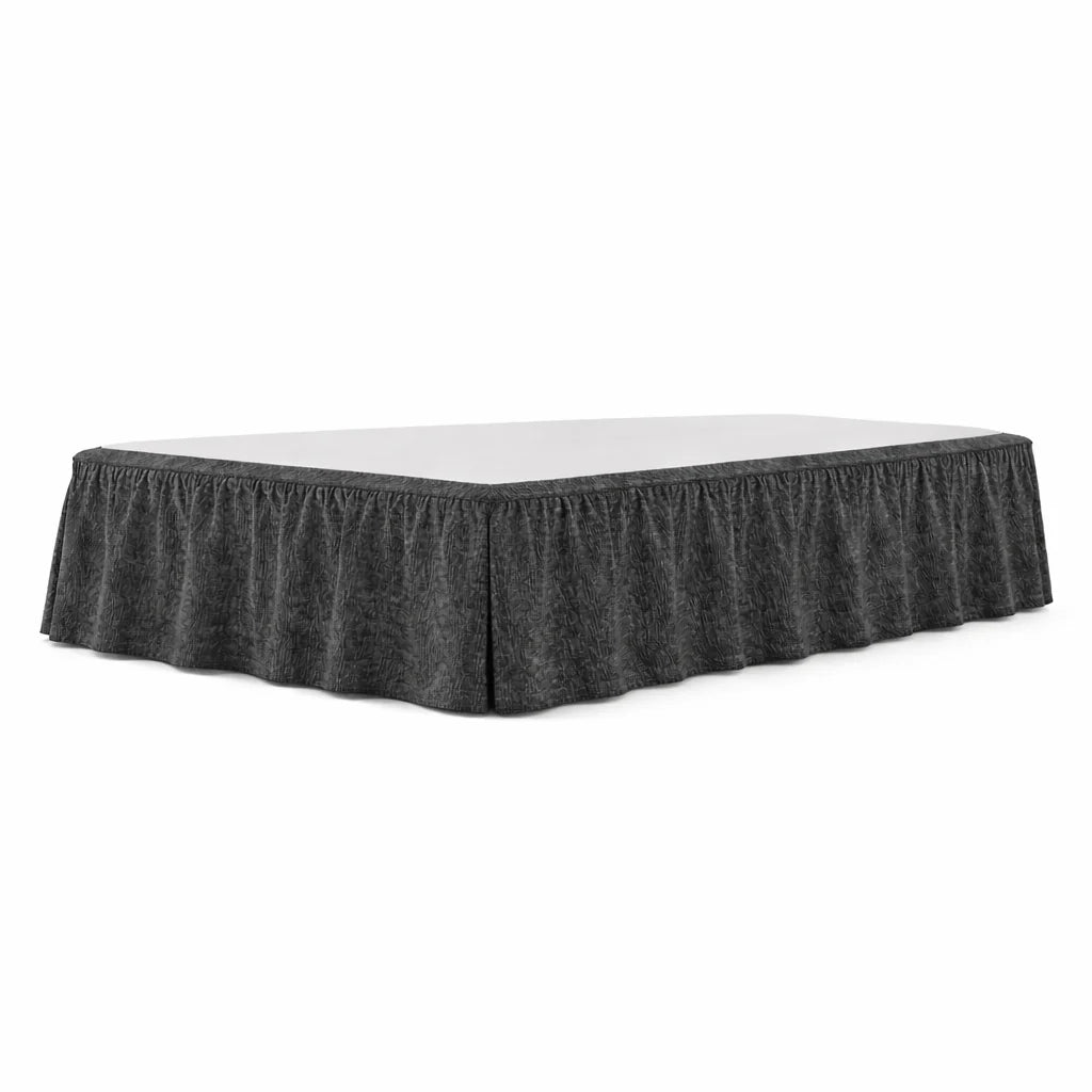 Graphite Slate WX23006 - 02 | Bed skirts