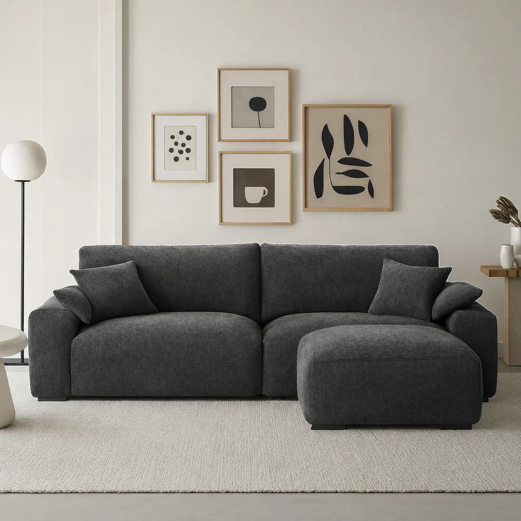 Graphite Slate WX23006 - 02 | Ottoman