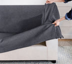 Graphite Veil Luna-03 custom sofa slipcover