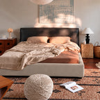Greige · Stretch-Fit Bed Frame Cover