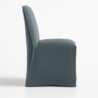 Hazy Blue WB PBV2042 - 15 | Long-Skirt Dining Chair Slipcover