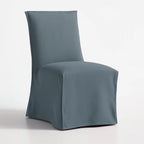 Hazy Blue WB PBV2042 - 15 | Long-Skirt Dining Chair Slipcover