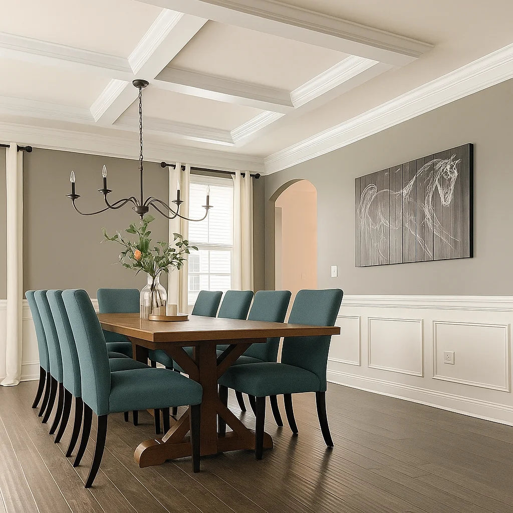 Hazy Blue WB PBV2042 - 15 | Snug fit Dining Chair Slipcover