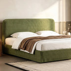 Herringbone Chenille Stretch-Fit Bed Headboard Cover