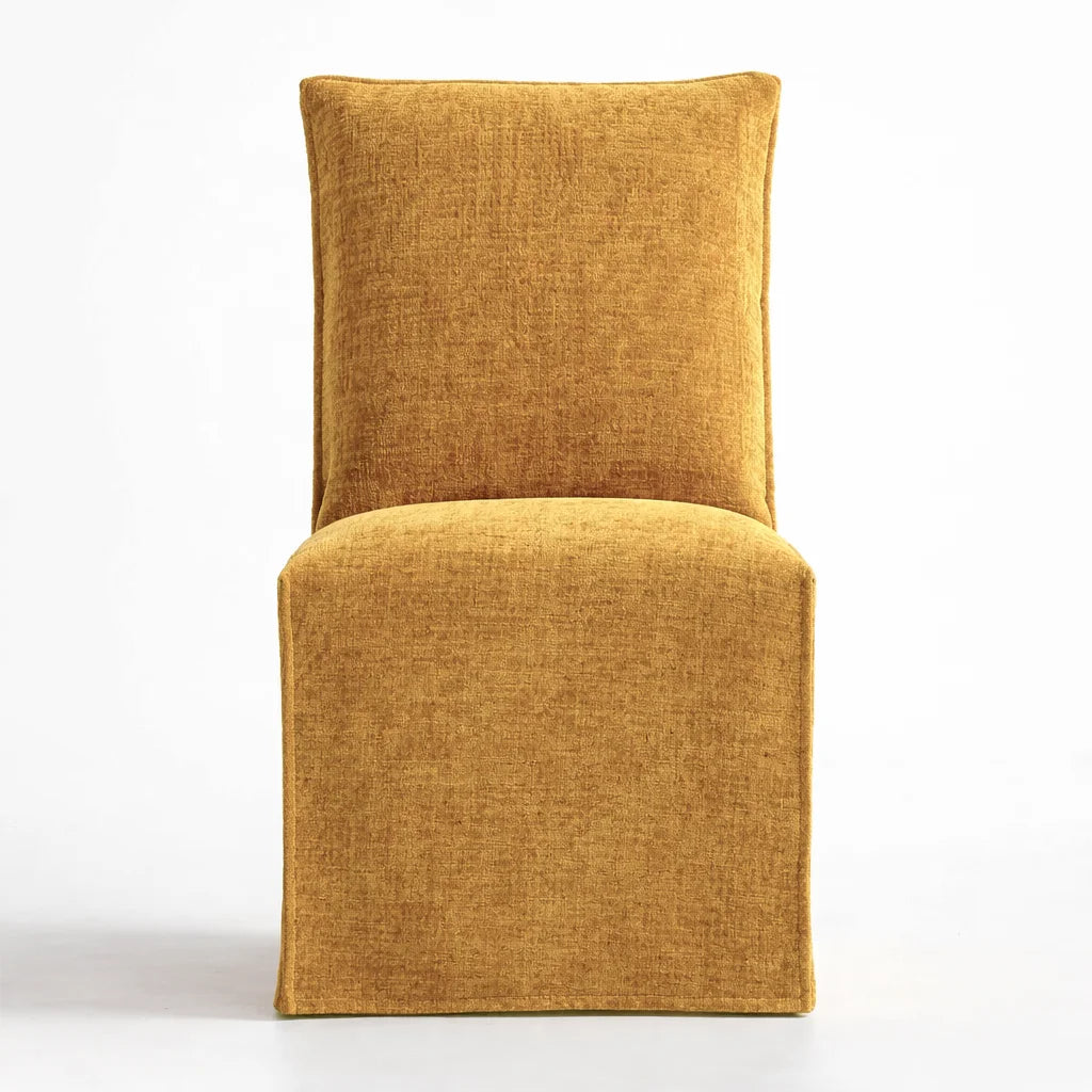 Honey Citrine WX23006 - 17 | Long-Skirt Dining Chair Slipcover