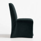 Iron Blue Gray WB PBV2042 - 13 | Long-Skirt Dining Chair Slipcover