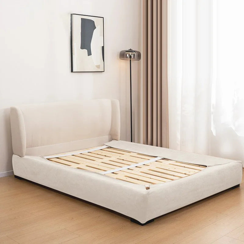 Stretch-Fit Inset Bed Frame Cover · Elastic Bands + Back Elastic