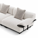 Custom Sofa Slipcover — Luna · Ivory Cloud