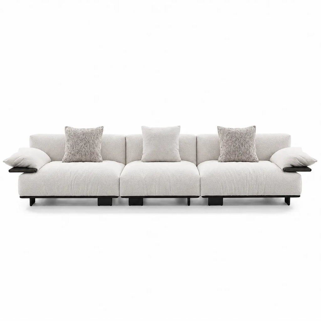 Custom Sofa Slipcover — Luna · Ivory Cloud