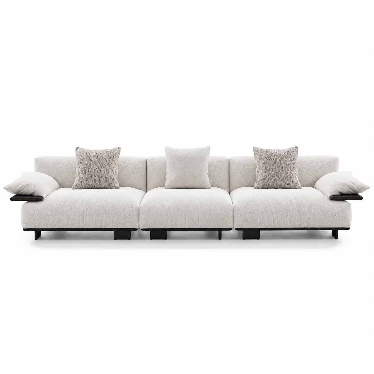 Custom Sofa Slipcover — Luna · Ivory Cloud