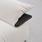 Custom Sofa Slipcover — Luna · Ivory Cloud