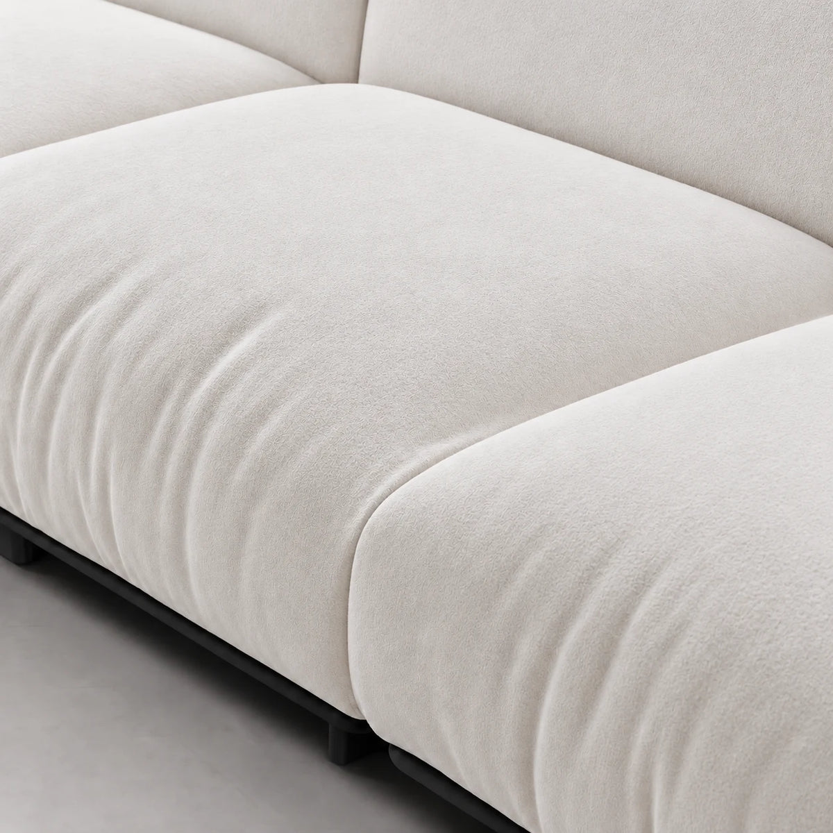 Custom Sofa Slipcover — Luna · Ivory Cloud