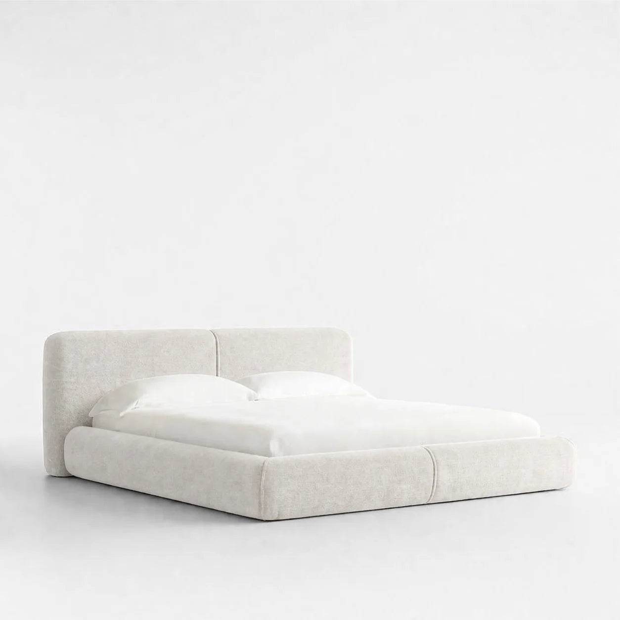 Ivory Cloud WX818 - 01 | Bed Frame Cover