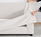 Ivory Cloud Luna-06 custom sofa slipcover