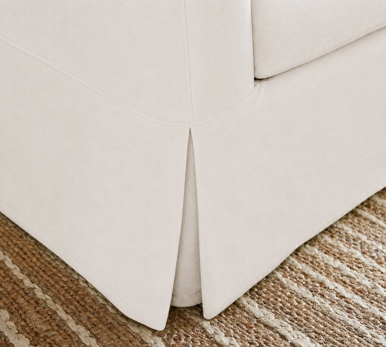 Ivory Cloud Luna-06 custom sofa slipcover