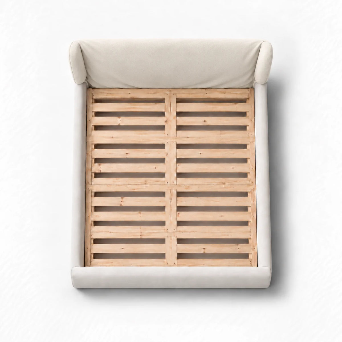 Ivory Cream · Stretch-Fit Bed Headboard Cover