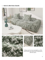 Karen-5 | Mist Green Chenille