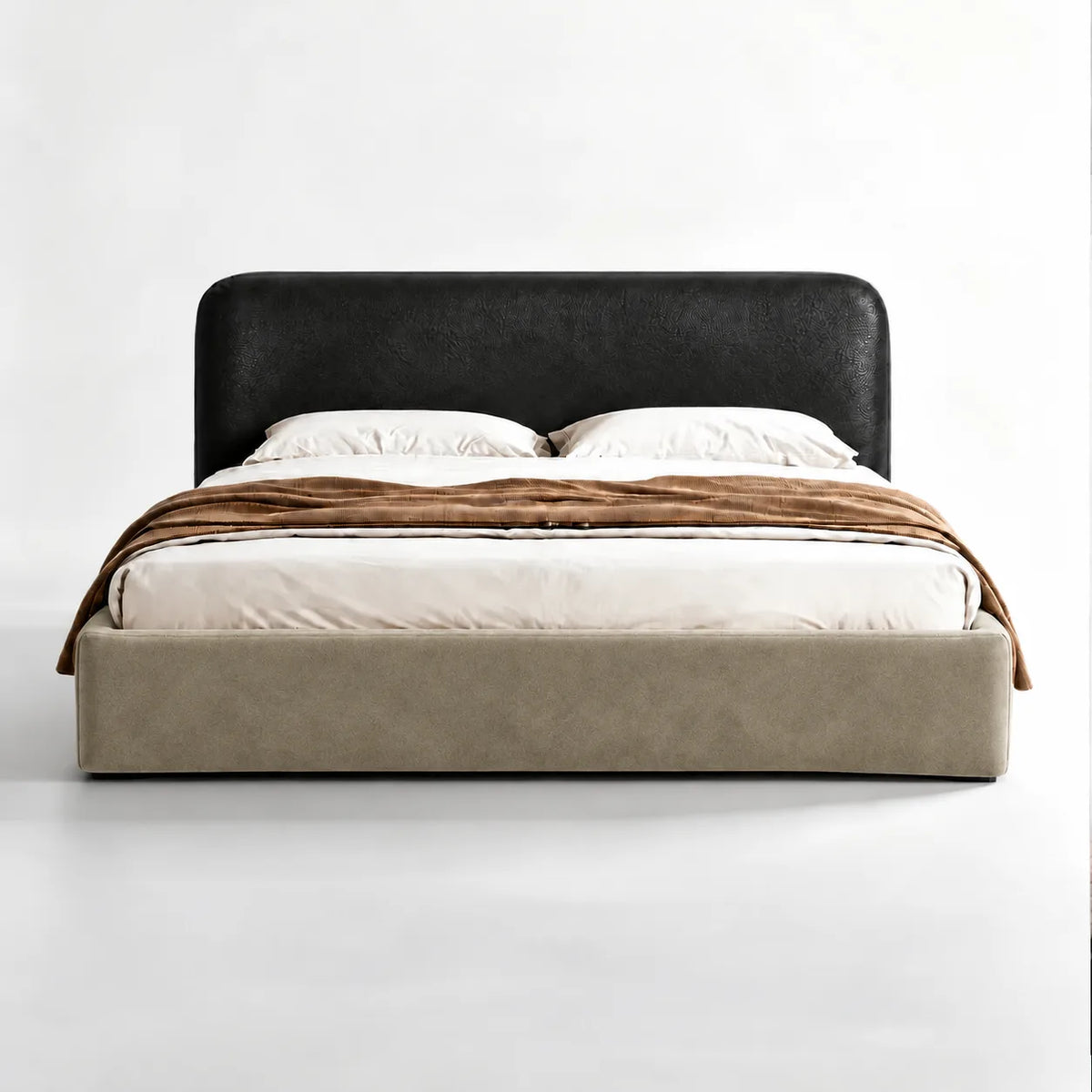 Khaki · Stretch-Fit Bed Frame Cover